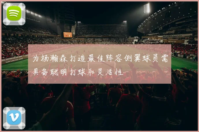 为杨瀚森打造最佳阵容侧翼球员需具备聪明打球和灵活性